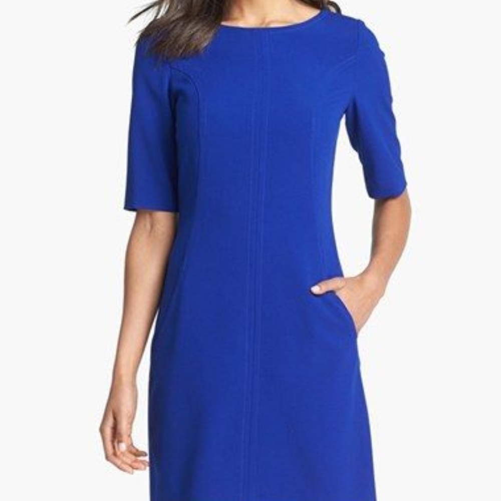 Tahari seamed a-line dress